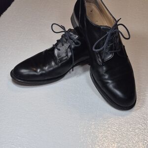 Bruno Magli Classic Black Leather Derbys